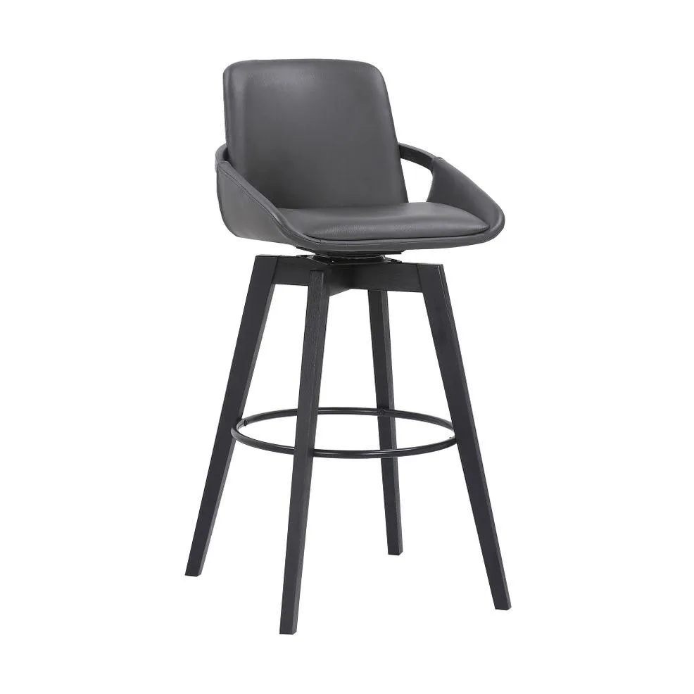 Lor Faux Leather 30" Swivel Bar Stool