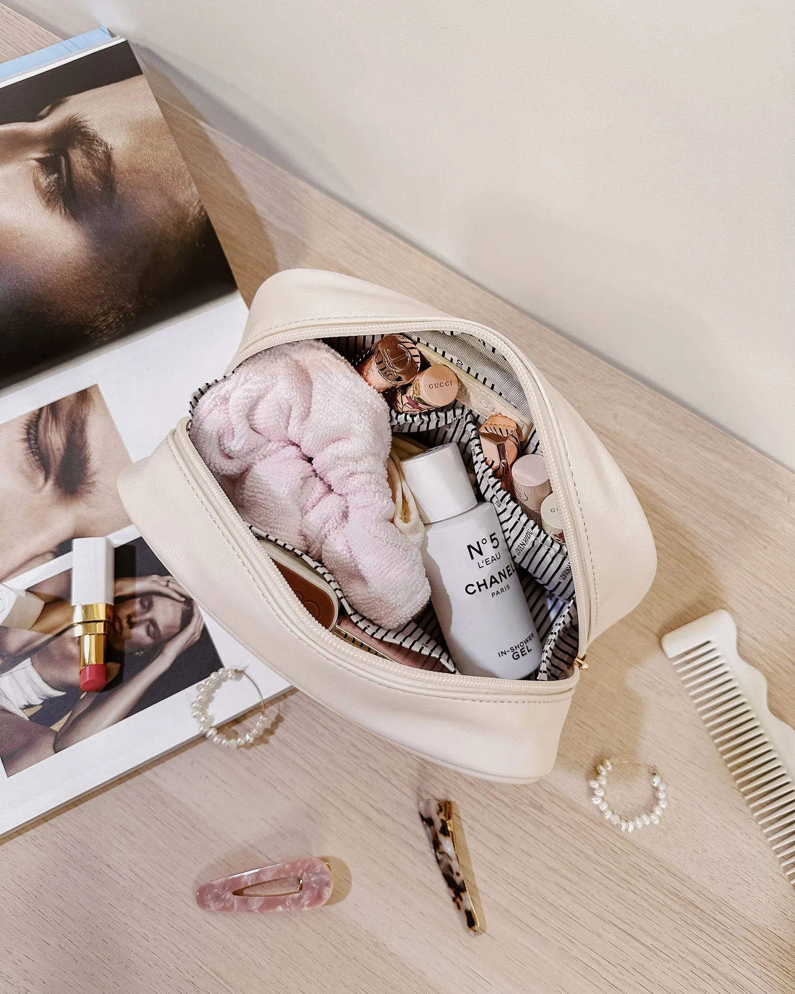 Maggie Lacey Quilted Cosmetic Bag Set