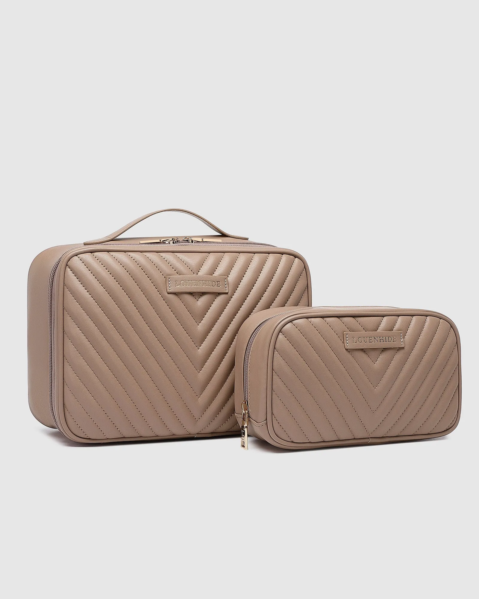 Maggie Lacey Quilted Cosmetic Bag Set
