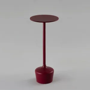 Maroon Sleek Side Table