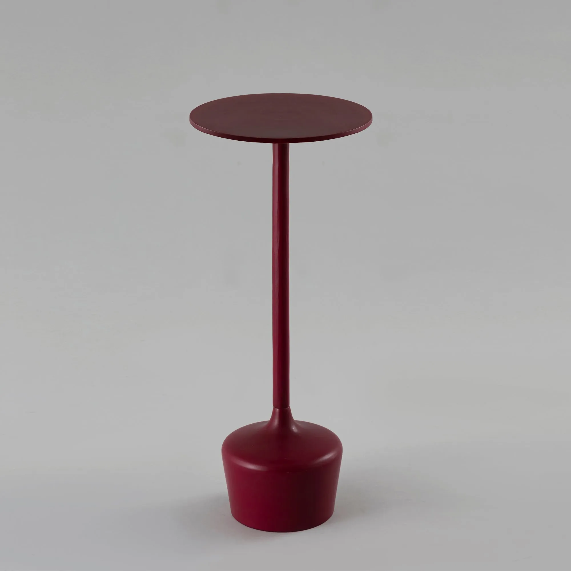Maroon Sleek Side Table