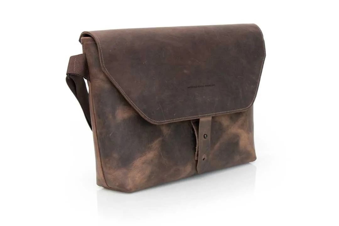 Maverick Leather Laptop Messenger Bag