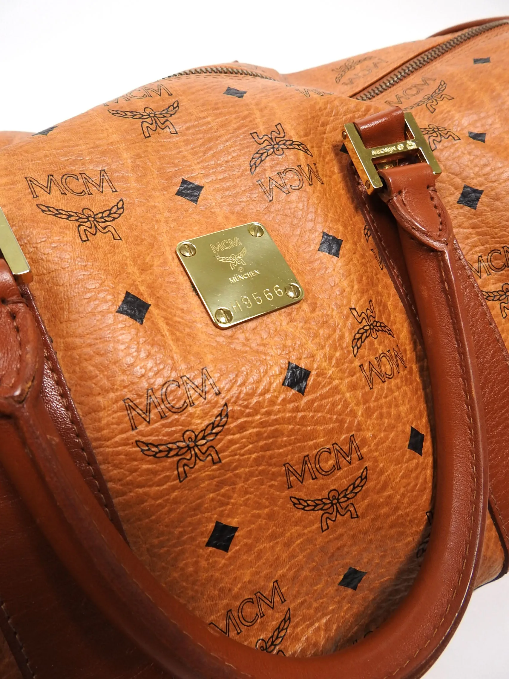 MCM Vintage Leather Duffle Bag