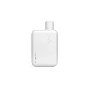 Memobottle - A6 - Stainless Steel - White