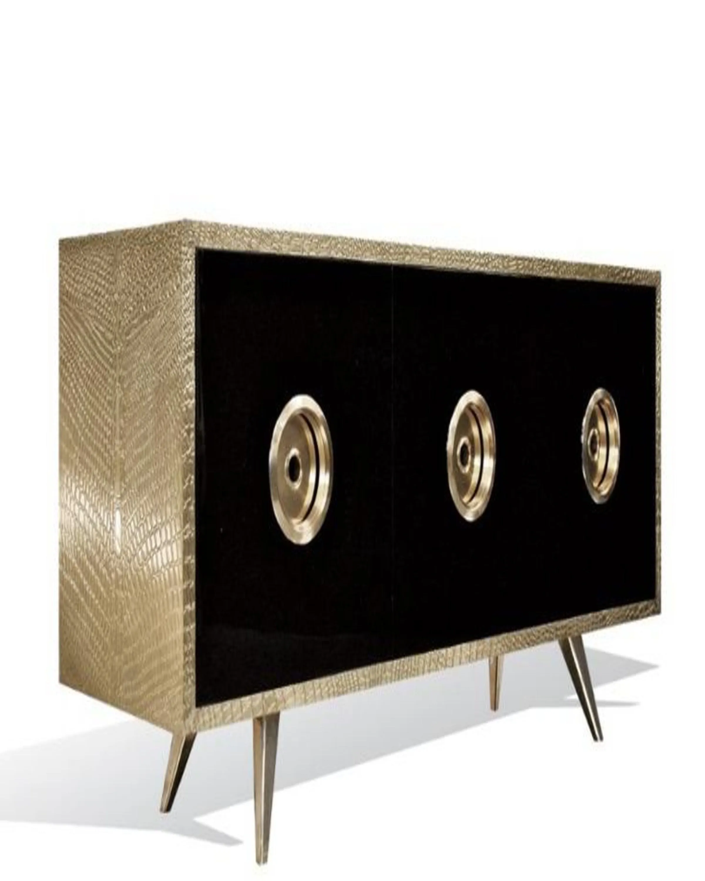 Modern Sleek Luxury Black Sideboard