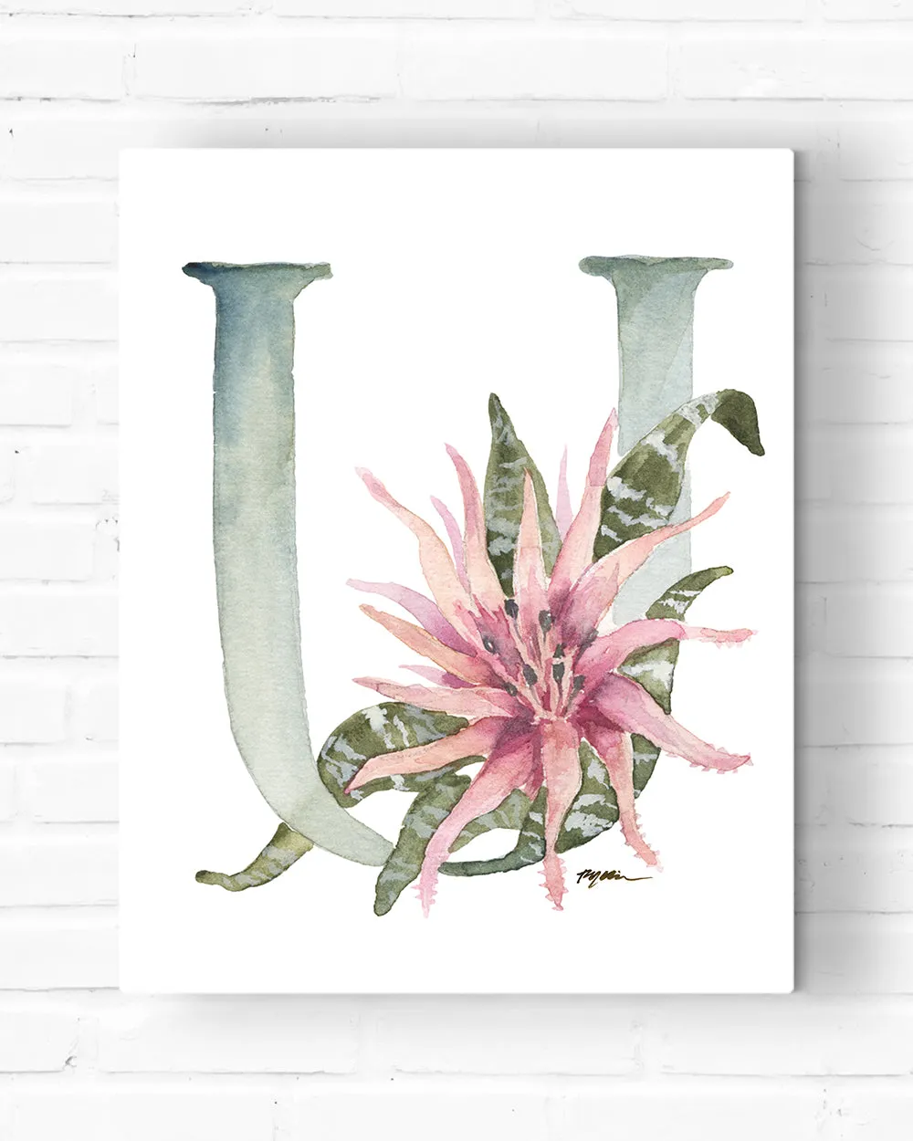Monogrammed Letter Canvas