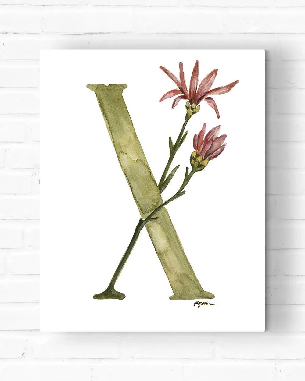 Monogrammed Letter Canvas