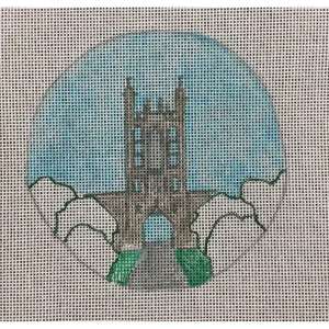 MU Memorial Union Round Canvas