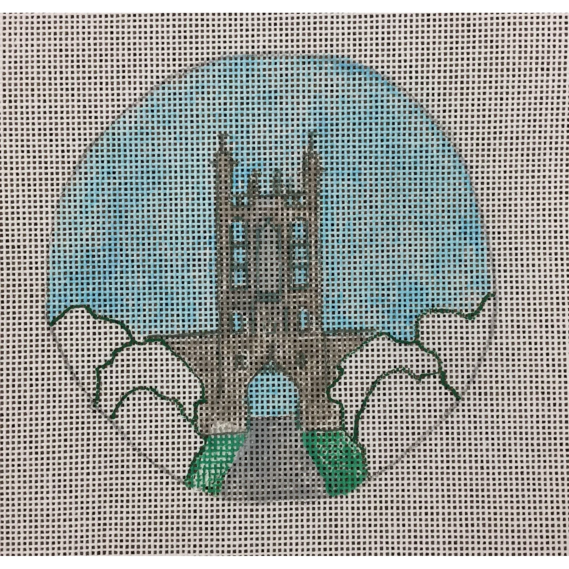 MU Memorial Union Round Canvas