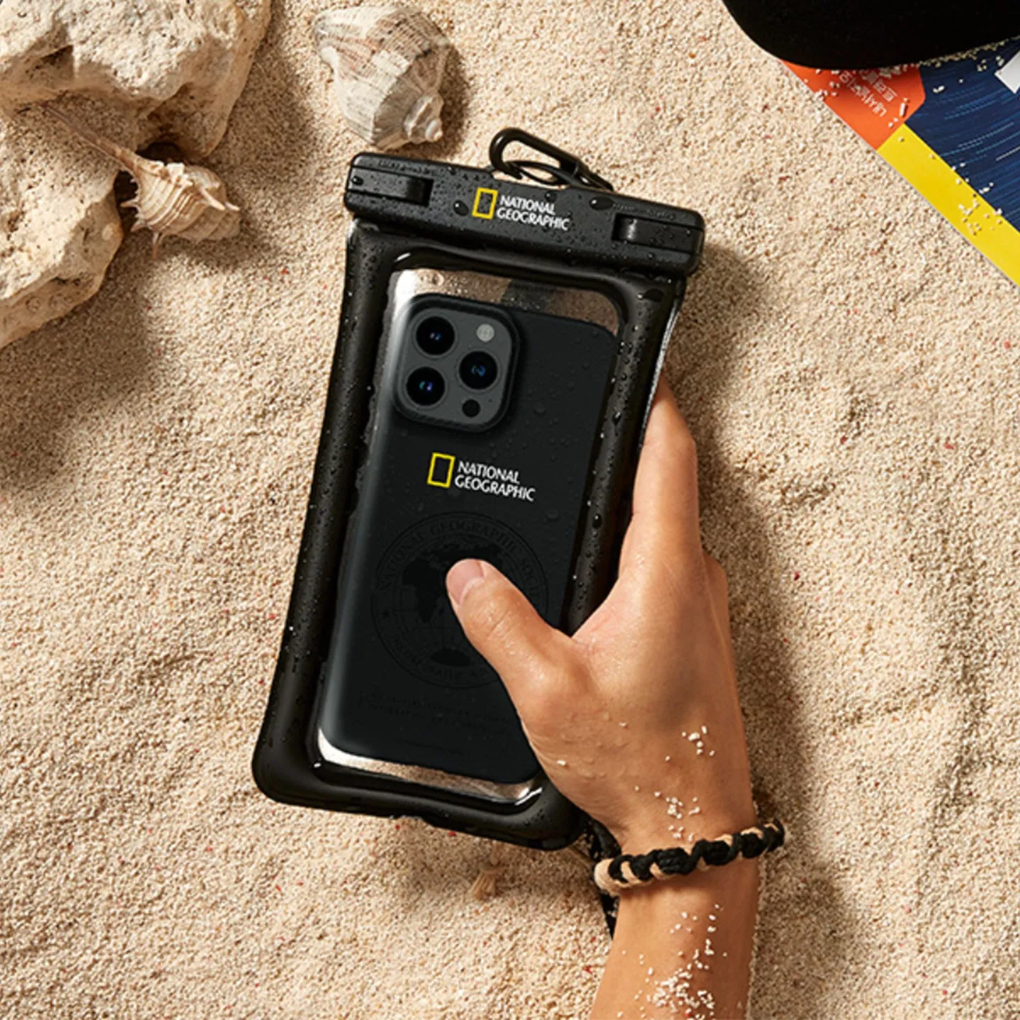 Nat Geo Waterproof Mobile Dry Bag - Yellow
