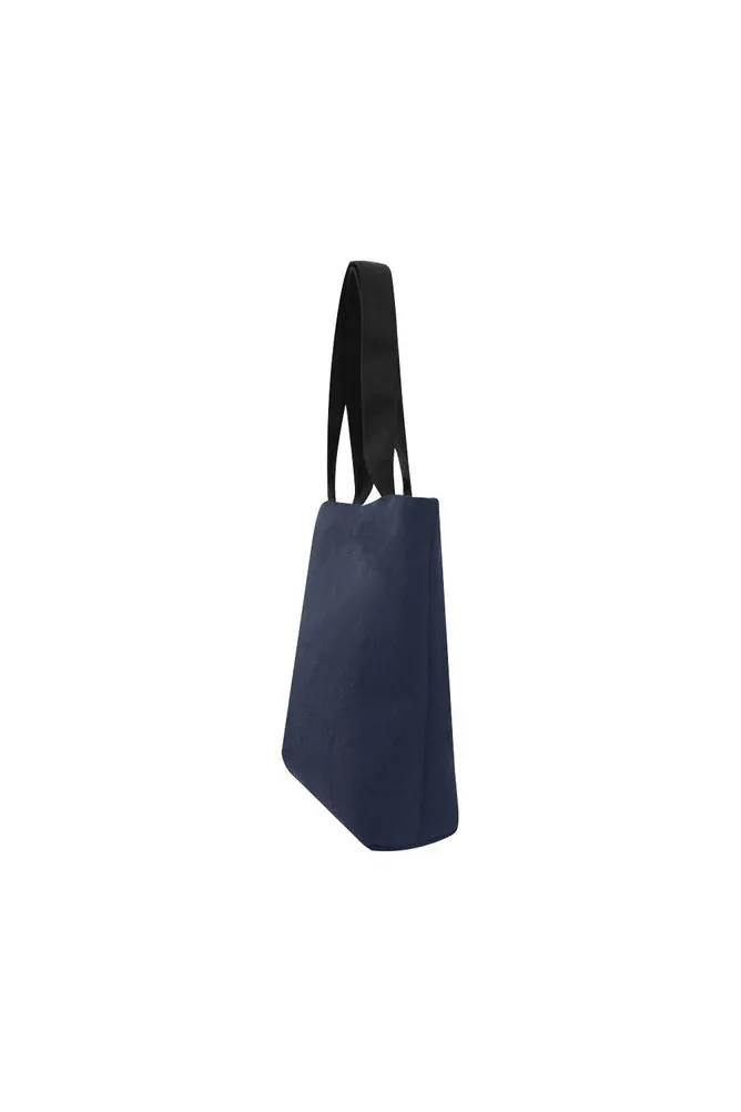 Navy Blue Canvas Tote Bag