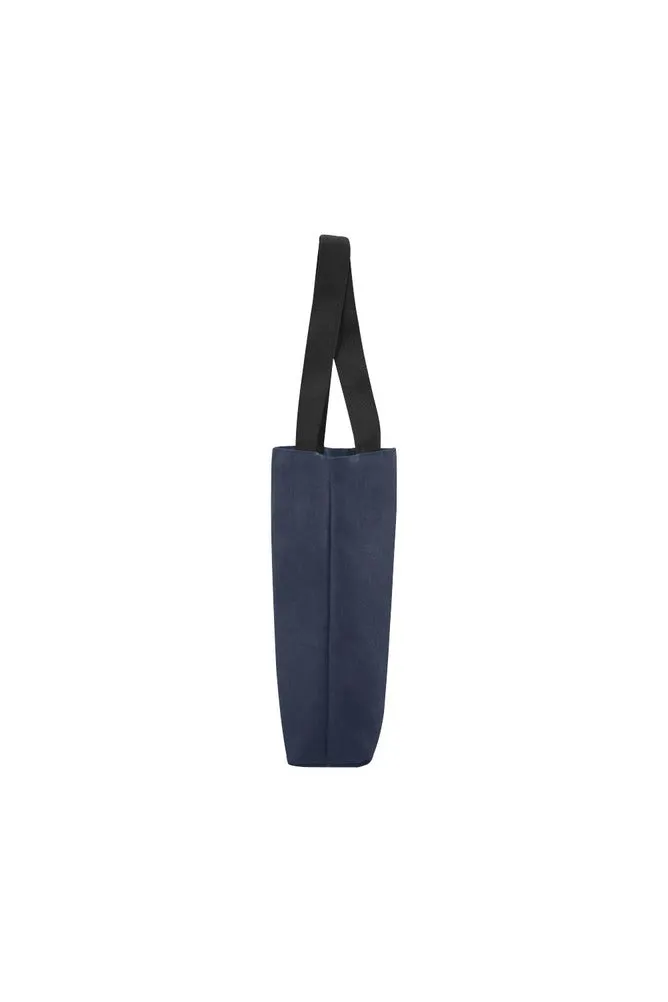 Navy Blue Canvas Tote Bag