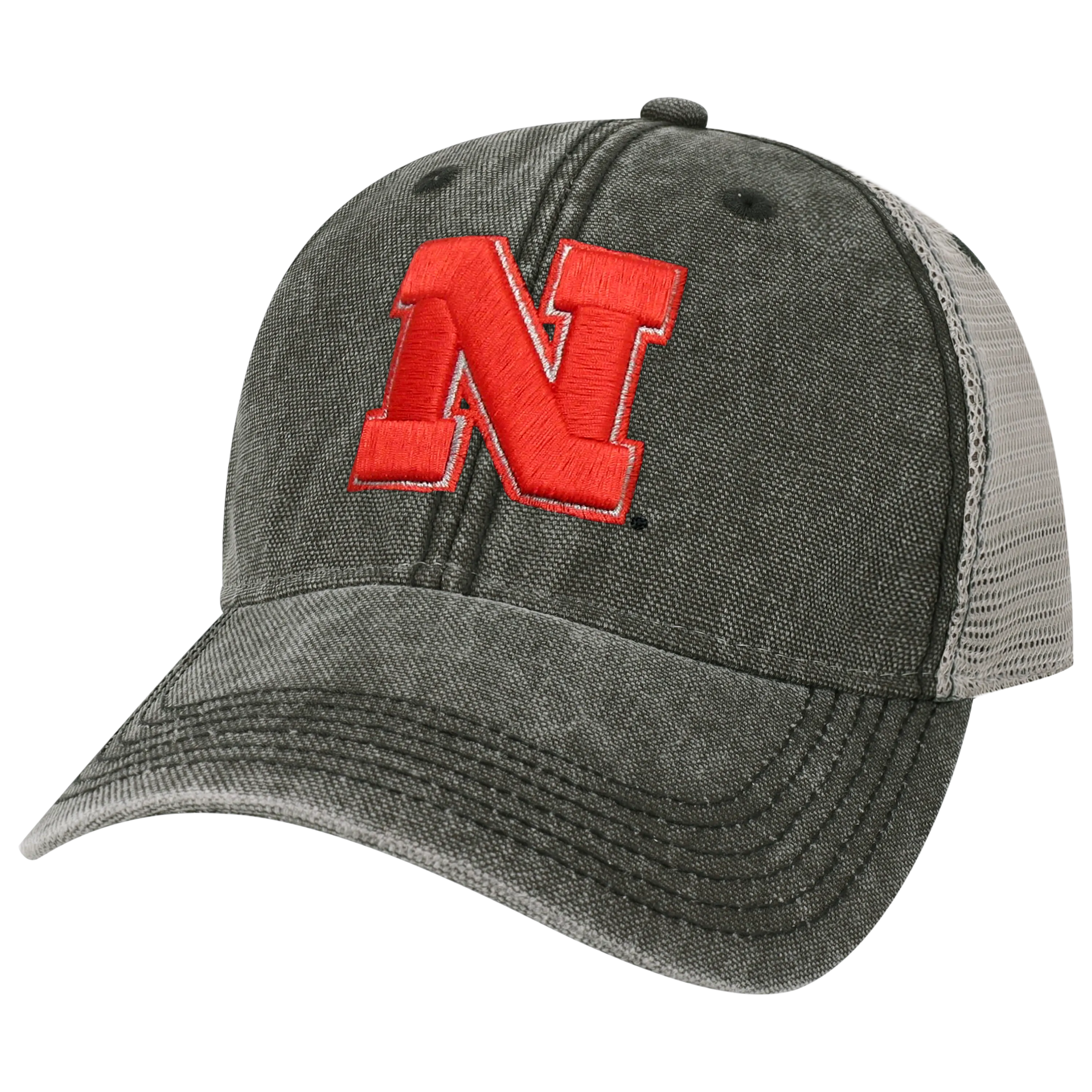 Nebraska Cornhuskers Black/Grey Dashboard Trucker Hat