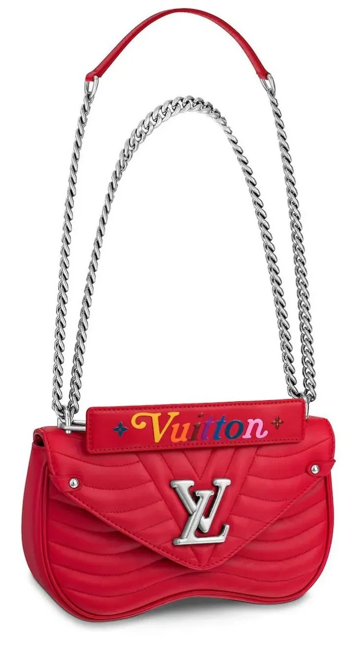 New Wave Chain Bag, MM - Black or Red