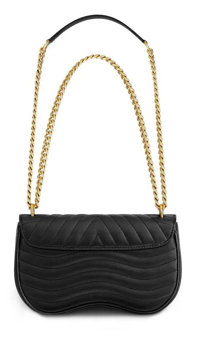 New Wave Chain Bag, MM - Black or Red