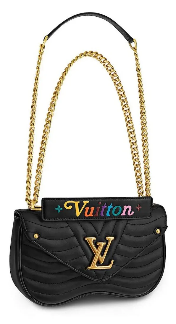 New Wave Chain Bag, MM - Black or Red