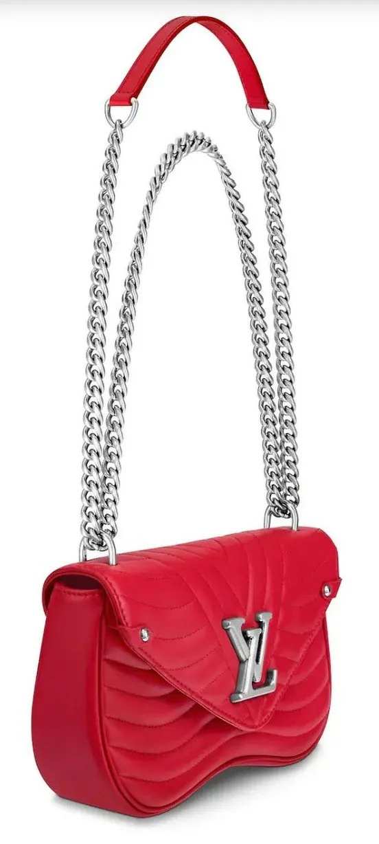 New Wave Chain Bag, MM - Black or Red