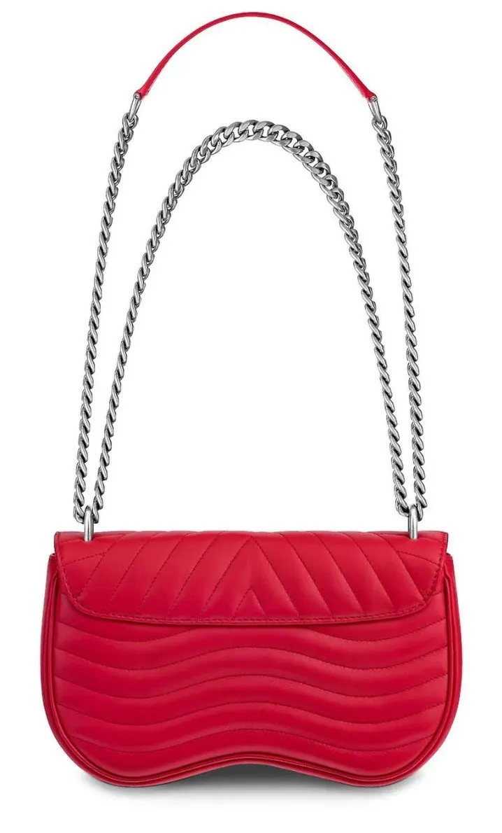 New Wave Chain Bag, MM - Black or Red