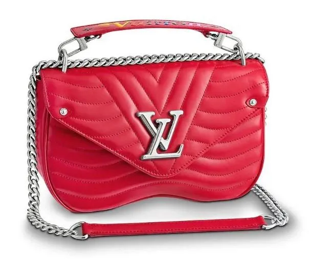 New Wave Chain Bag, MM - Black or Red