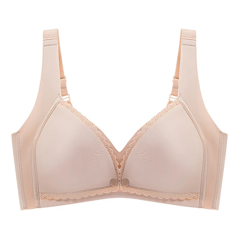No steel ring push-up front-opening lactation bra tube top type pregnancy and lactation period maternity bra