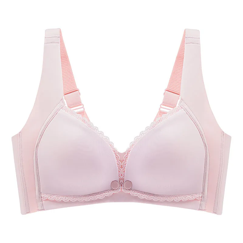 No steel ring push-up front-opening lactation bra tube top type pregnancy and lactation period maternity bra