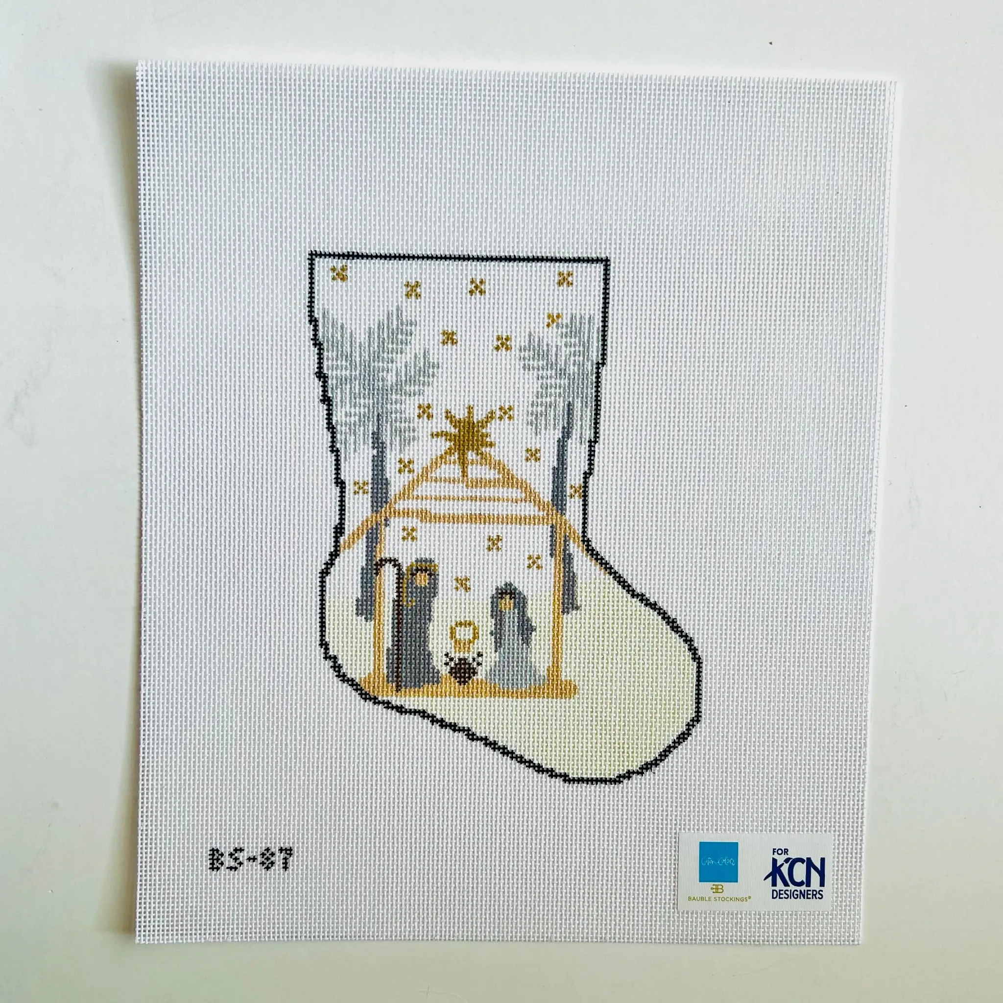 O Holy Night Ornament Sized Stocking Canvas