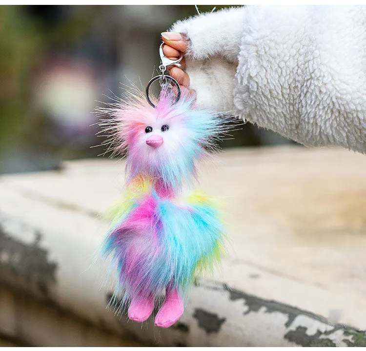 Ostrich Pendant Plush Cute Bag Keychain Small Pendant