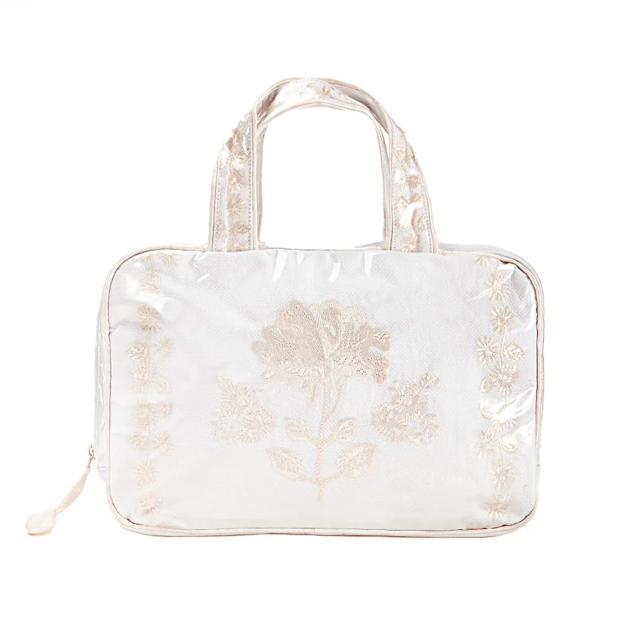 PEONY DOUBLE HANDLE COSMETIC BAG