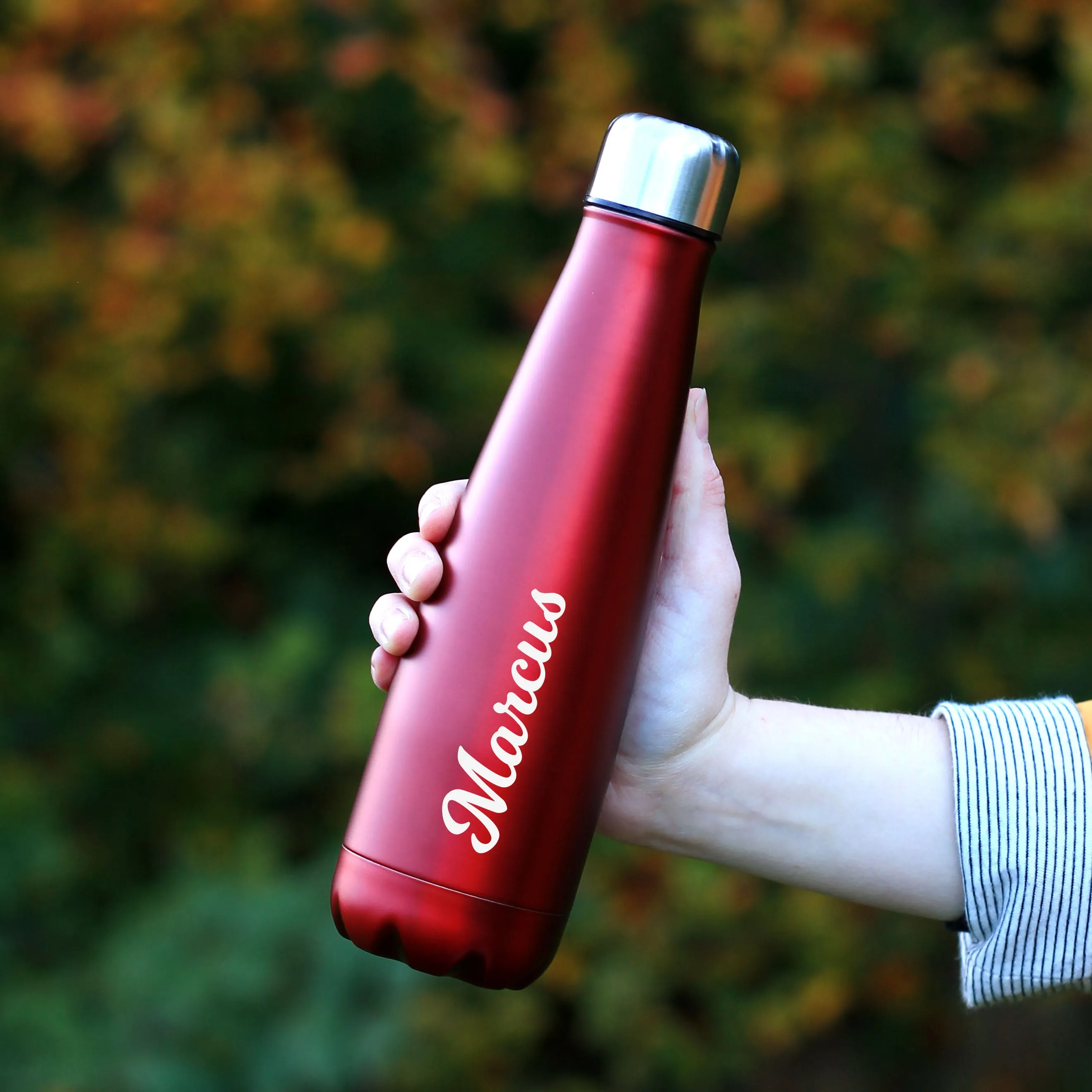 Personalised Named 630ml Metal Water Bottle