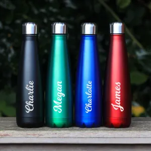 Personalised Named 630ml Metal Water Bottle