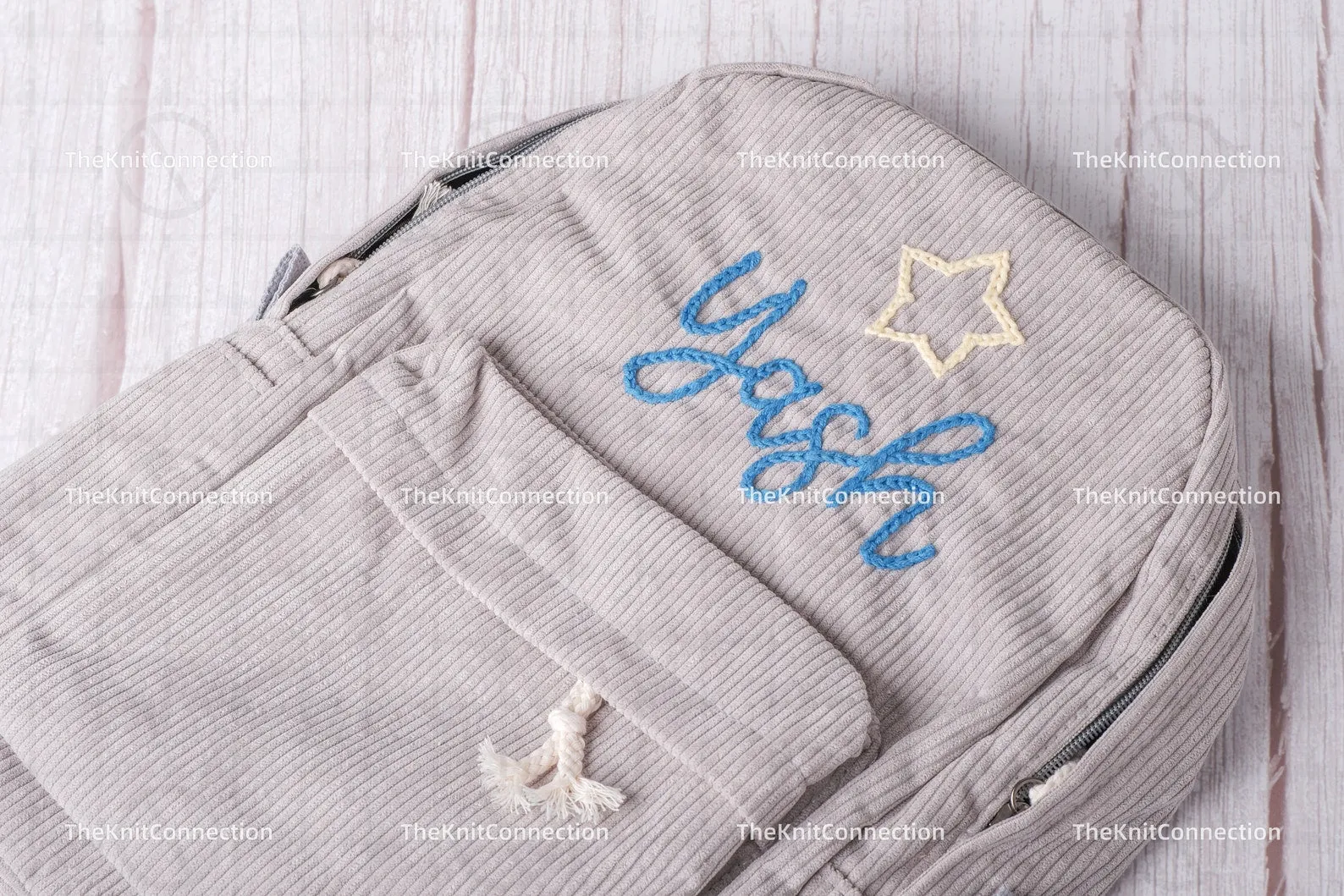 Personalized Corduroy Backpacks: Handmade School Bags with Custom Embroidery for Kids and Toddlers