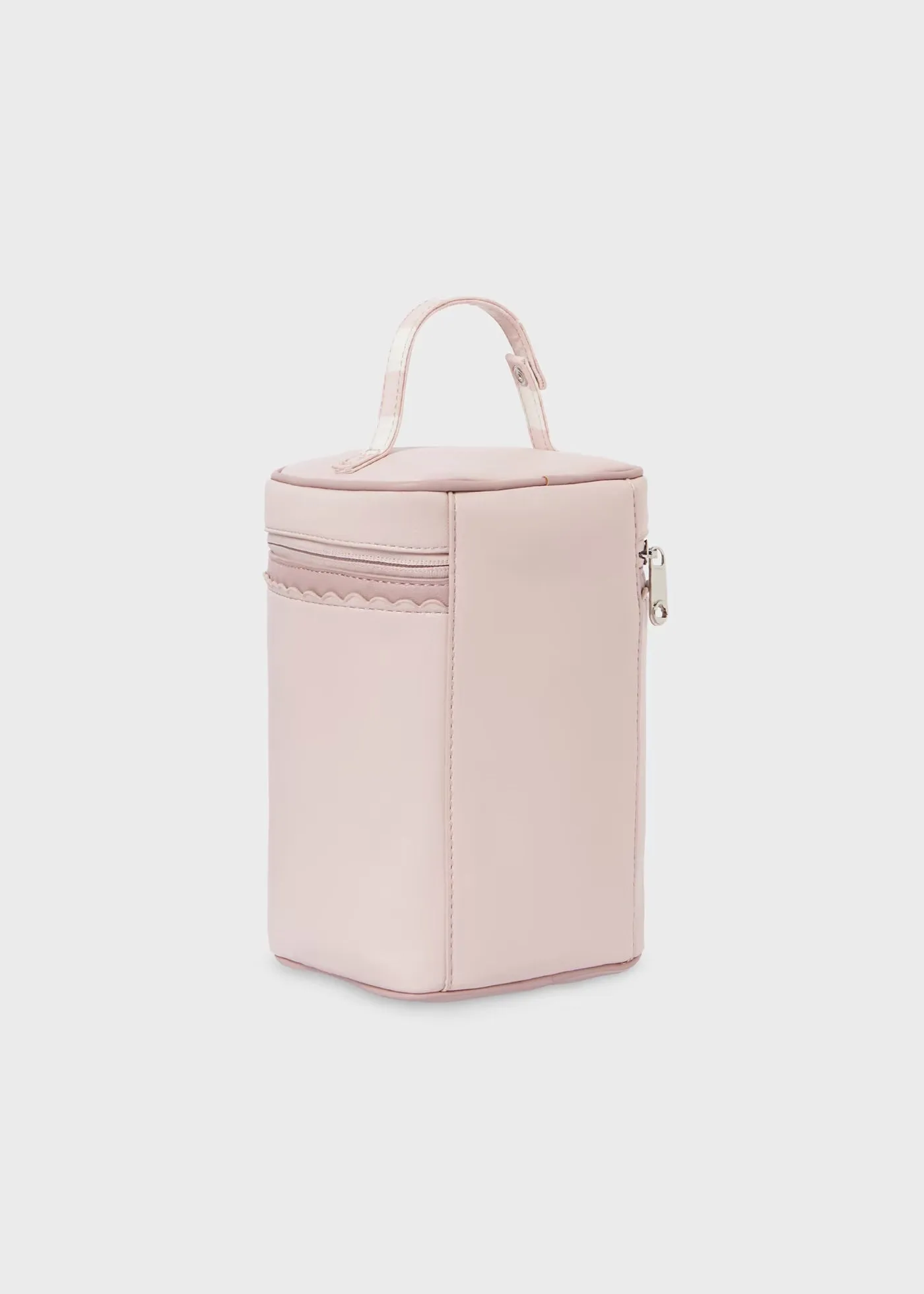 Pink Leather Bottle Bag