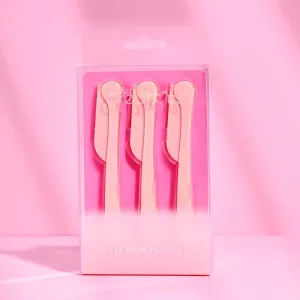 Pink Sleek and Brow Razor Set