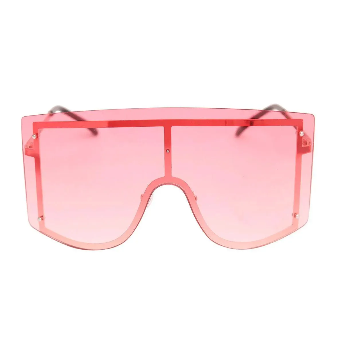 Pink Sleek Shield Sunglasses