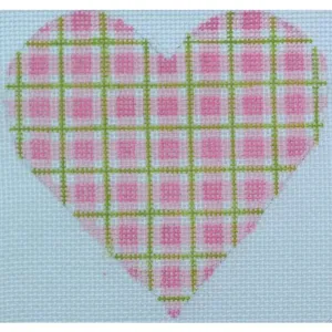 Pink Square Heart Canvas