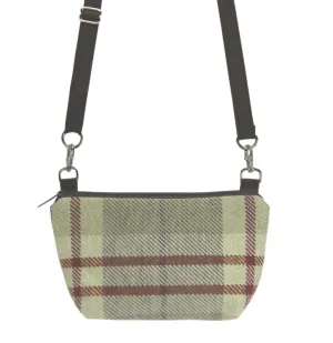 Plaid in Tan | Dark Brown Nylon | RTS Traveler Belt Bag