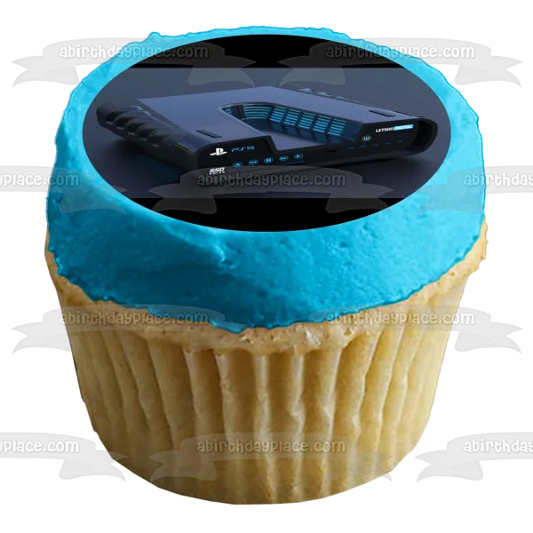 PlayStation 5 Console Edible Cake Topper Image ABPID51279