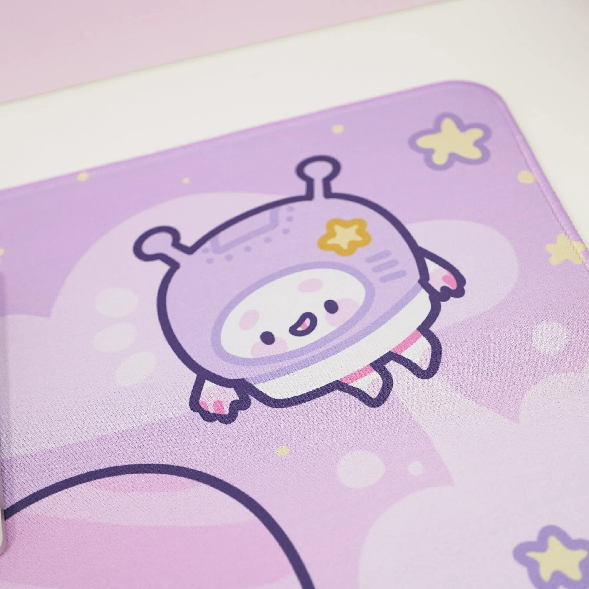 Pocket Planets Space Desk Mat | Katnipp Cosmic Mouse Pad | Kawaii Gaming Desk Decor | Katnipp Studios Desk Mat