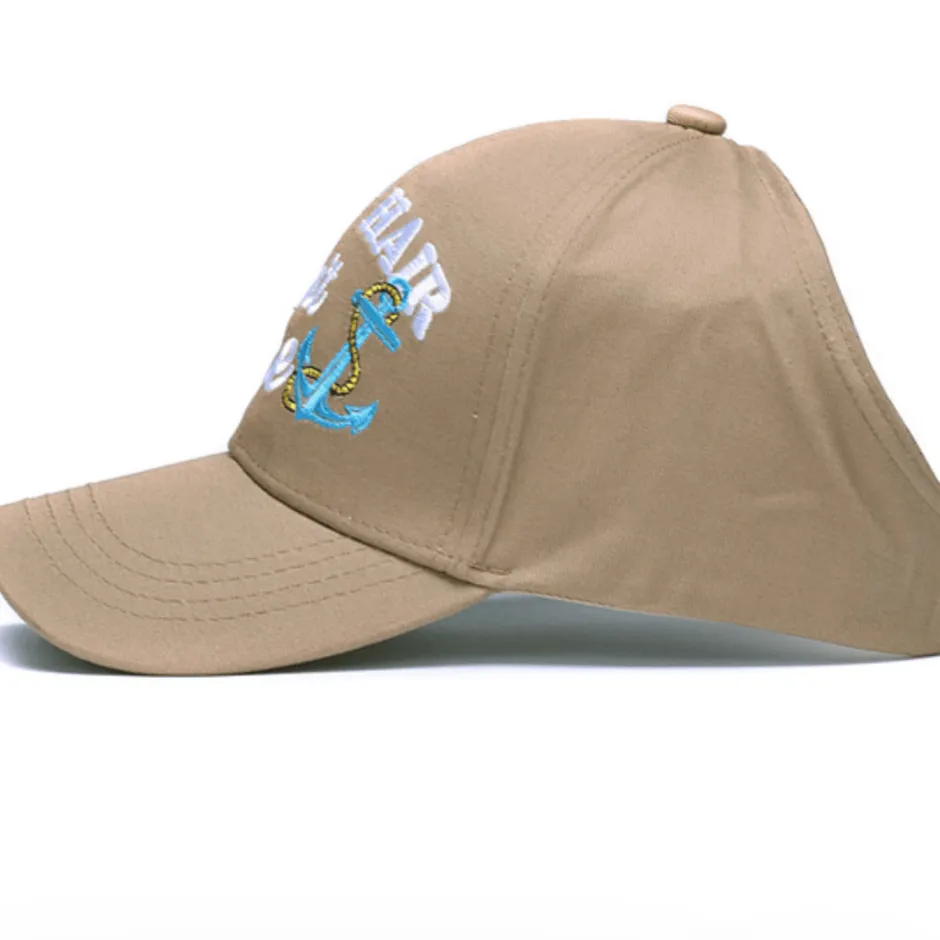 Ponytail Baseball Hat w/ Boat Anchor Design