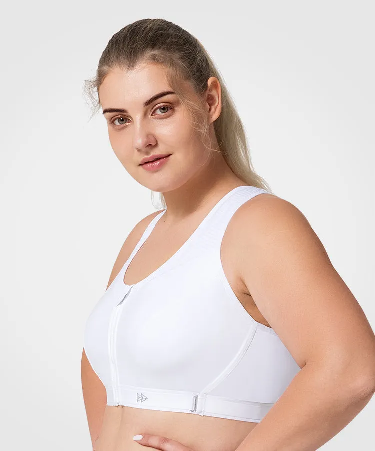 Power Adjustable  Padded Running Bra | Women's High Support Sports Bra  (Plus Size)