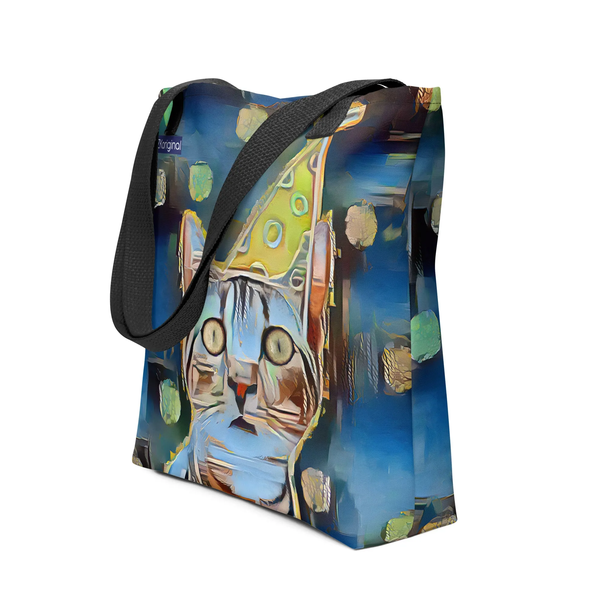 "The Canary" Collection - Cat Face Designer Tote Bag