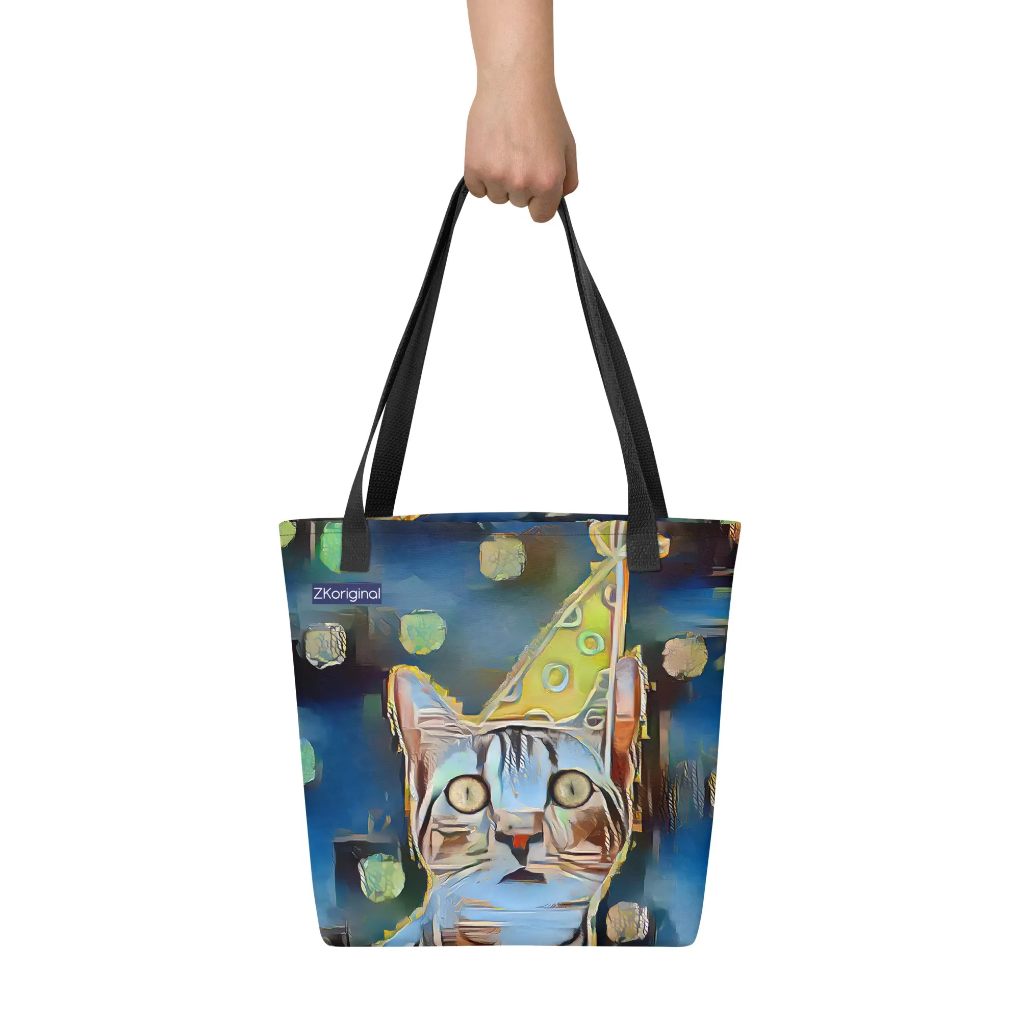 "The Canary" Collection - Cat Face Designer Tote Bag