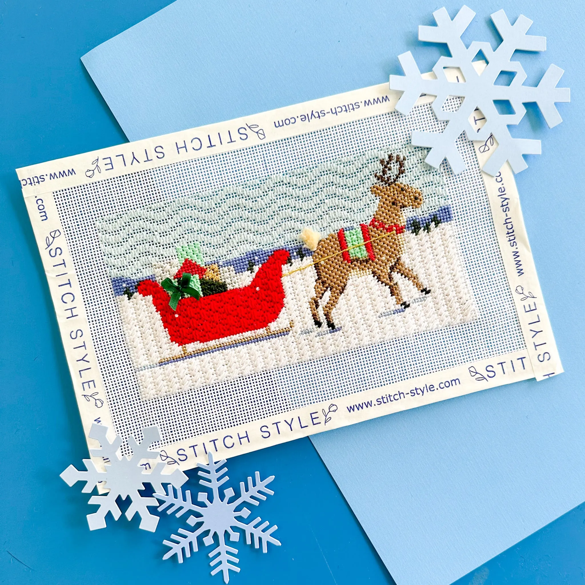 Reindeer Games Series Needlepoint Canvas