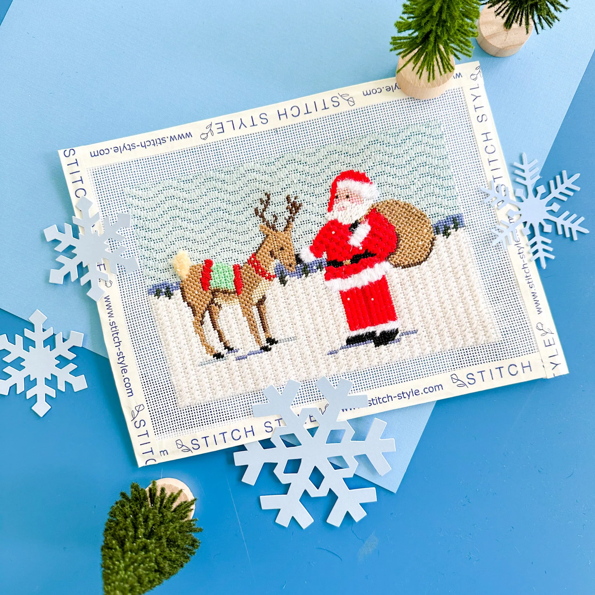 Reindeer Games Series Needlepoint Canvas