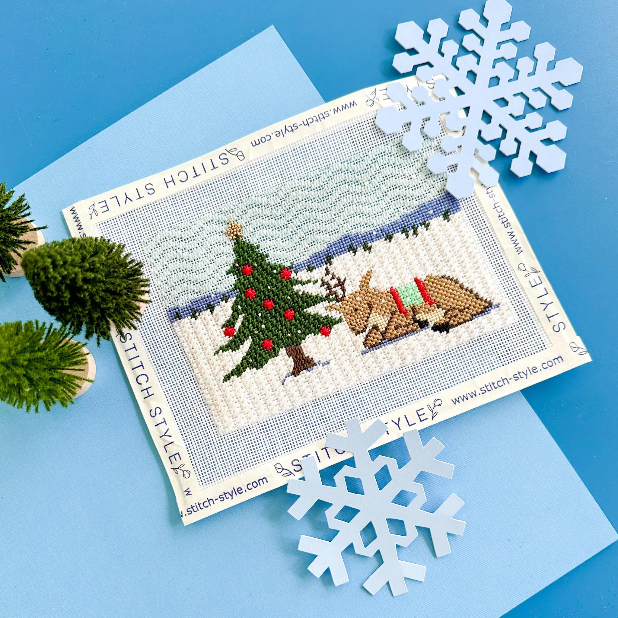 Reindeer Games Series Needlepoint Canvas