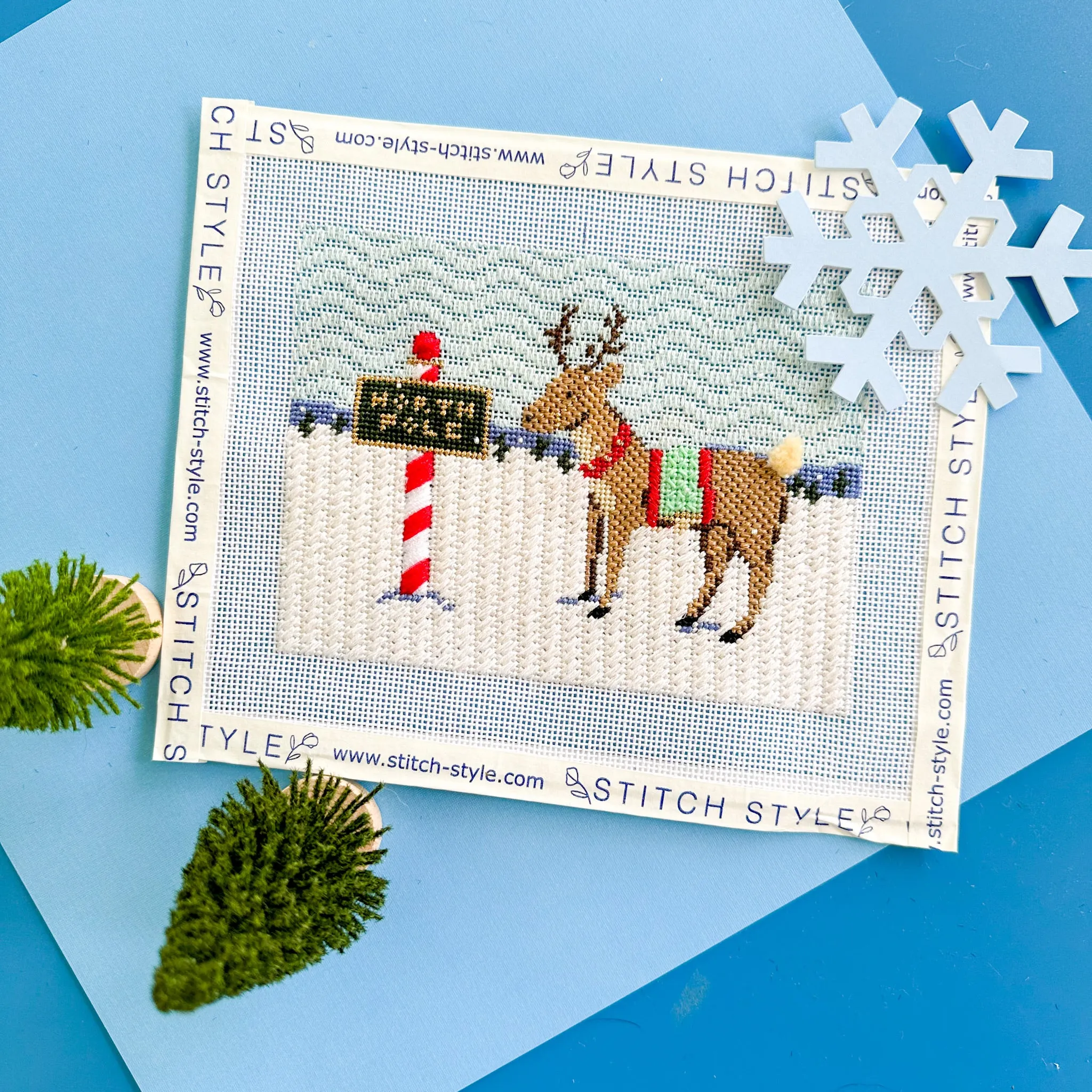 Reindeer Games Series Needlepoint Canvas