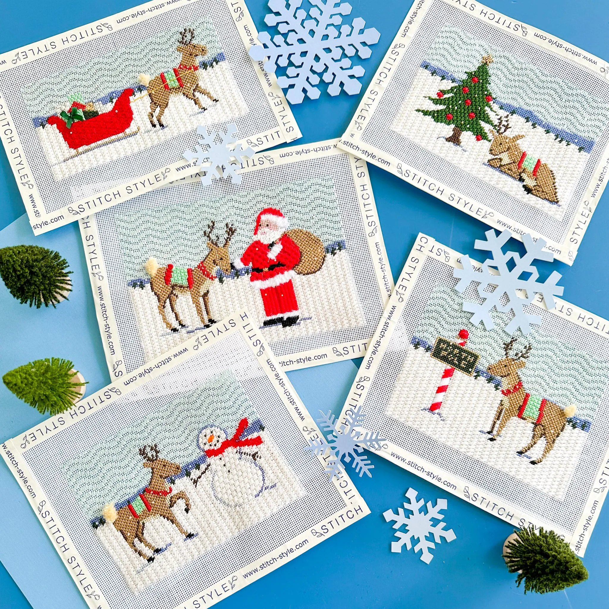 Reindeer Games Series Needlepoint Canvas