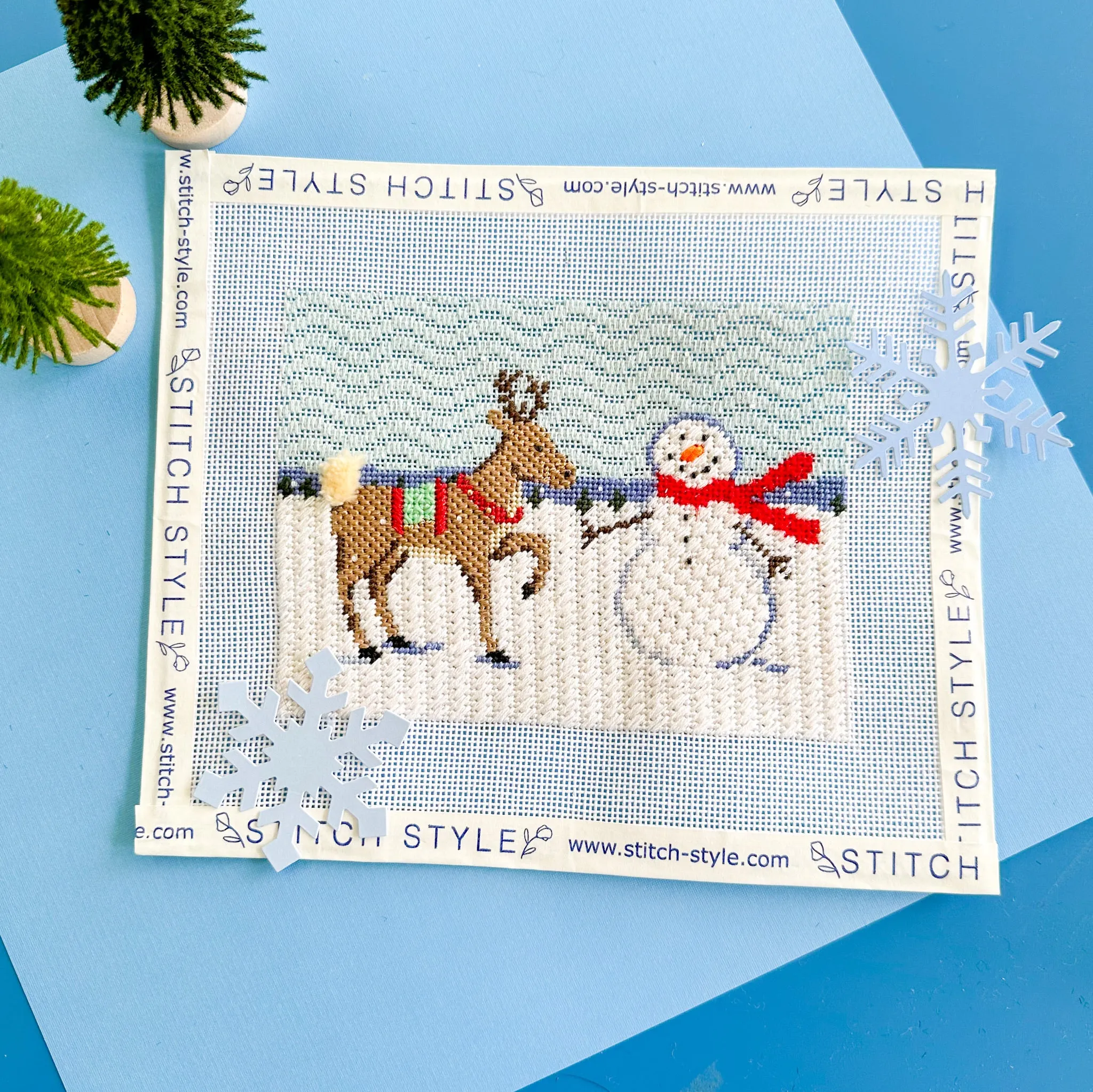 Reindeer Games Series Needlepoint Canvas