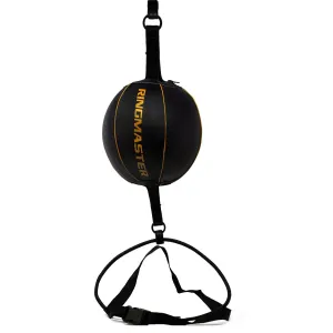 RingMaster Sports Double End Round Speed Ball Champion Series Genuine Leather Gold/Black