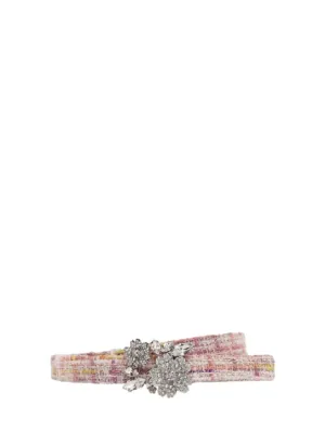 Roger Vivier   1.5cm RV Bouquet crystal belt 